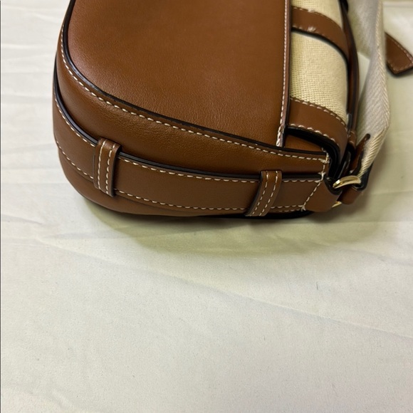Nine West Brown and Cream Crossbody Bag with Adjustable Strap - Picture 8 of 13